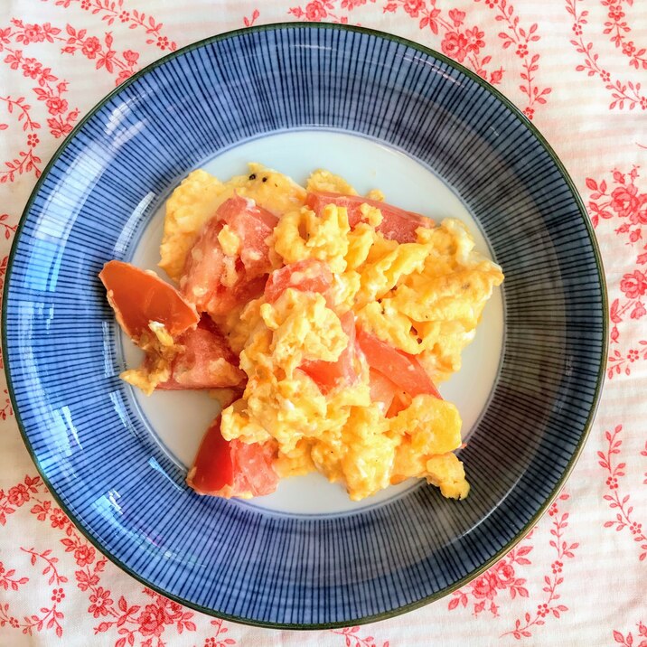 朝食に！トマトスクランブルエッグ